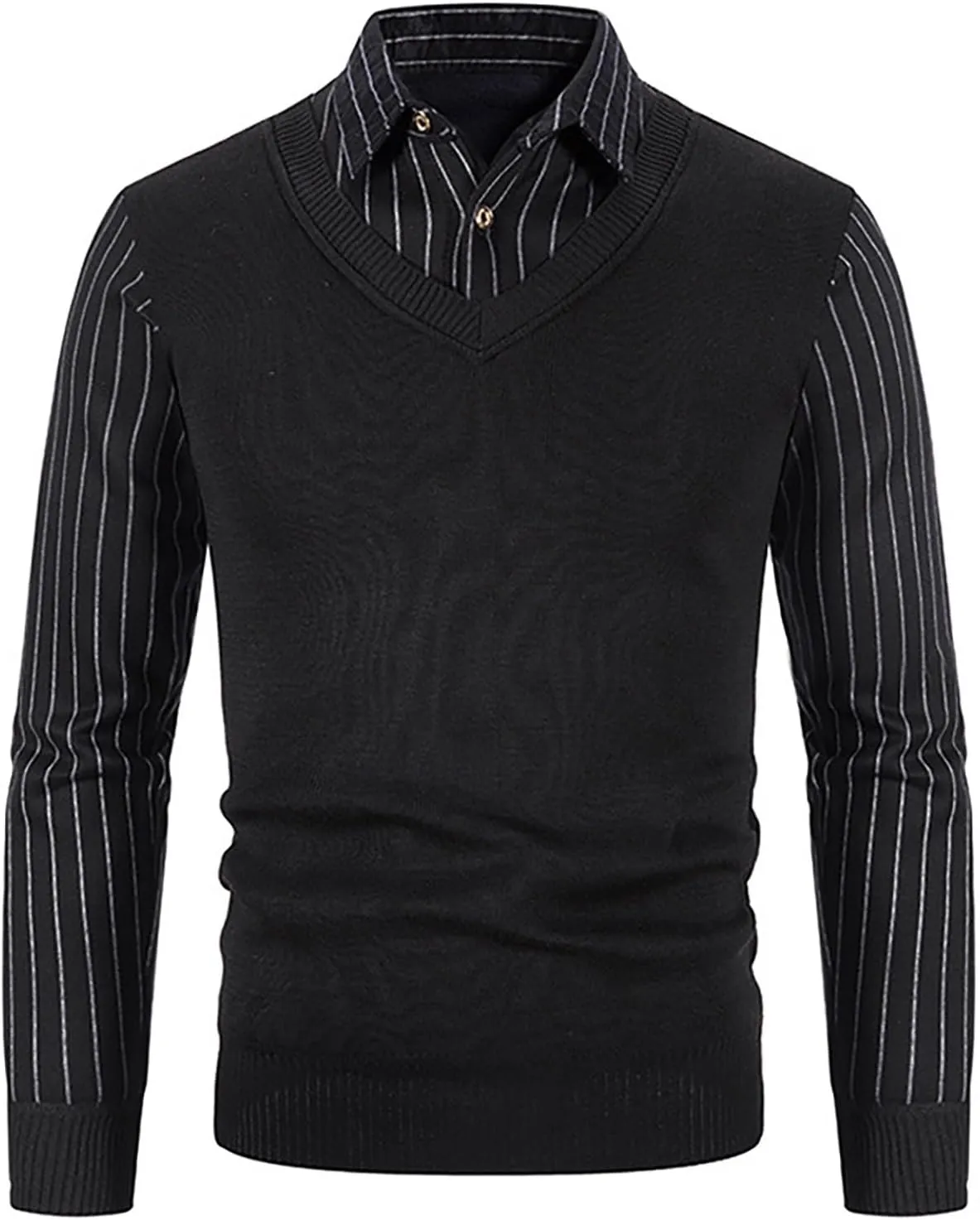 Mens Tan Sweater Winter Sweater Tops Slim Collar Solid Color Thickening Half Zipper Knit Bottoming Black Mens