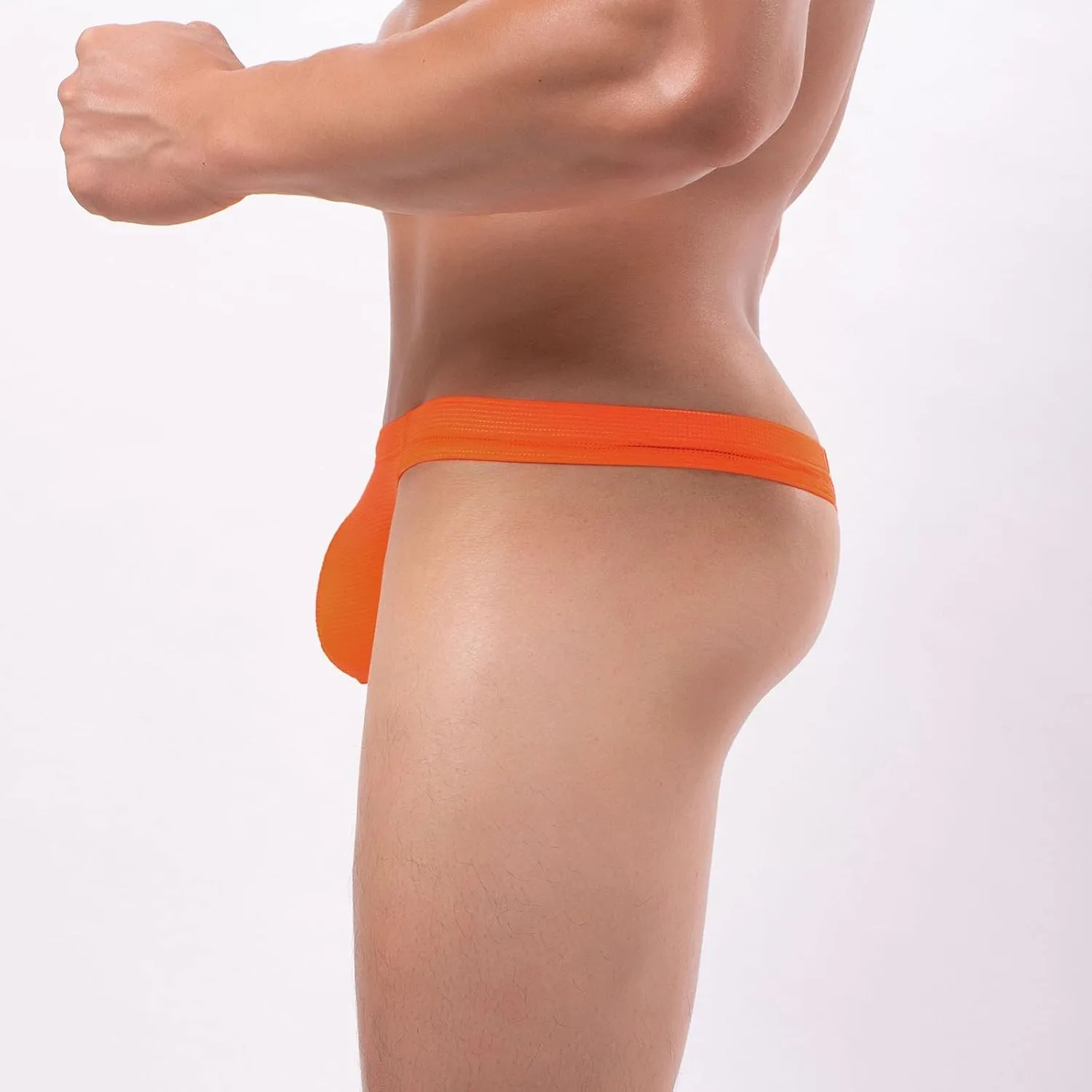 Men's Thong Jockstrap Underwear Low Rise Men T-Back Thongs Hollow Out G-Strings Comfortable Bikini Puch Mens Lingerie