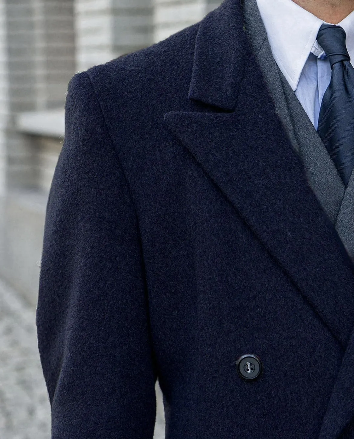 Men's Trench Coat Double Breasted Notched Lapel Peacoat Casual Warm Winter Long Jacket Overcoat With Pockets