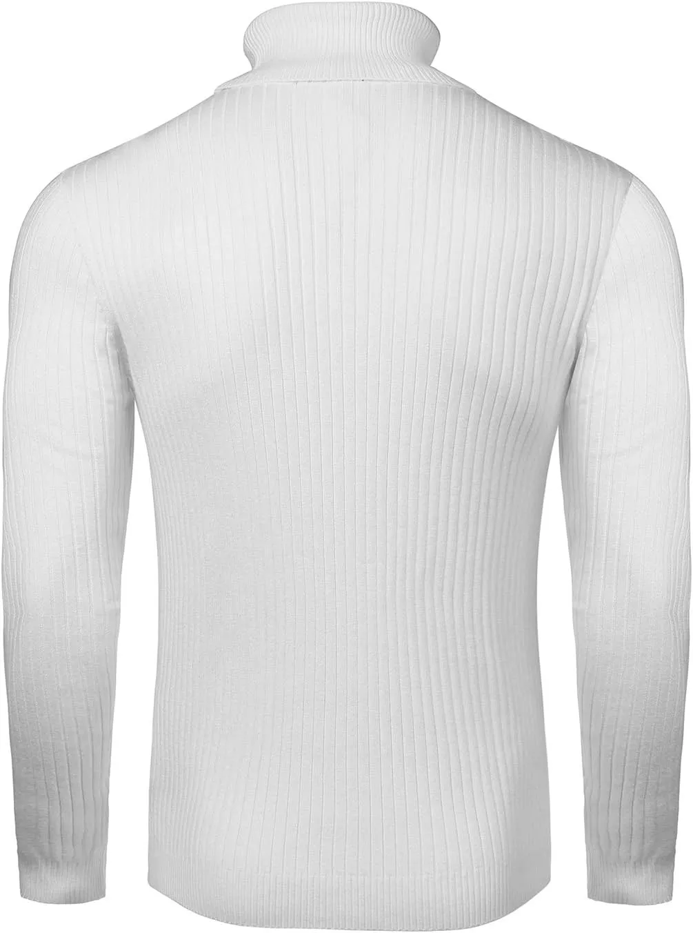Mens Turtleneck Sweater Slim Fit Soft Knitted Basic Pullover Sweater