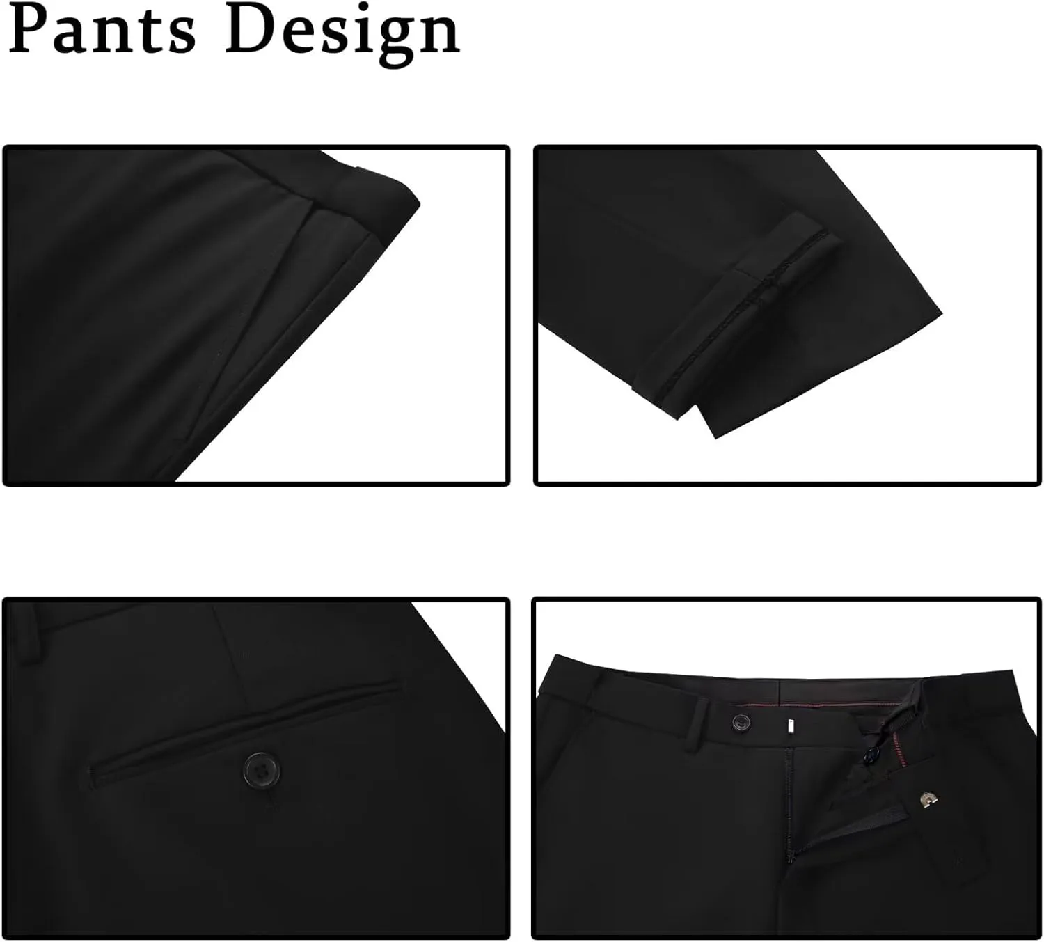 Men's Tuxedo 3 Piece Slim Fit Suit One Button Shawl Lapel Blazer Wedding Prom Jacket Double Breaste Vest Pants