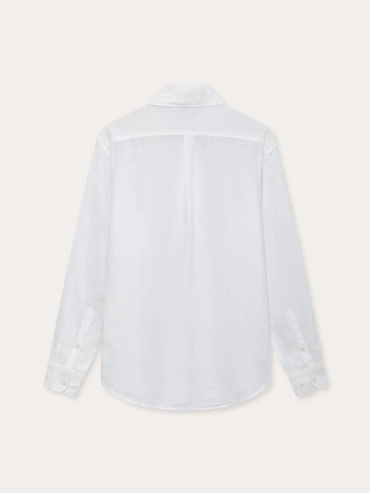 Men's White Hoffman Linen Shirt