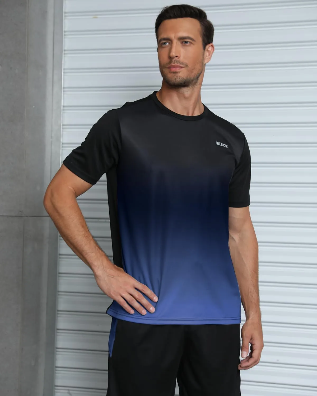 Men's Workout Sets Athletic Clothes Soccer Shirts Shorts 3 Pack Basketball Running Gym Football Outfits Summer