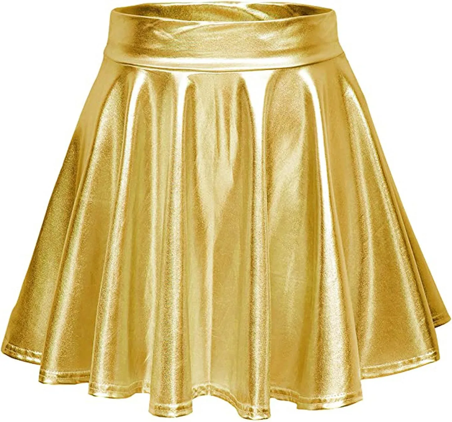 Mini Plaid Skirts for Women Sexy A-Line Shiny Mini Fashion Casual Flared Women's Pleated Skirt Skirt Womens