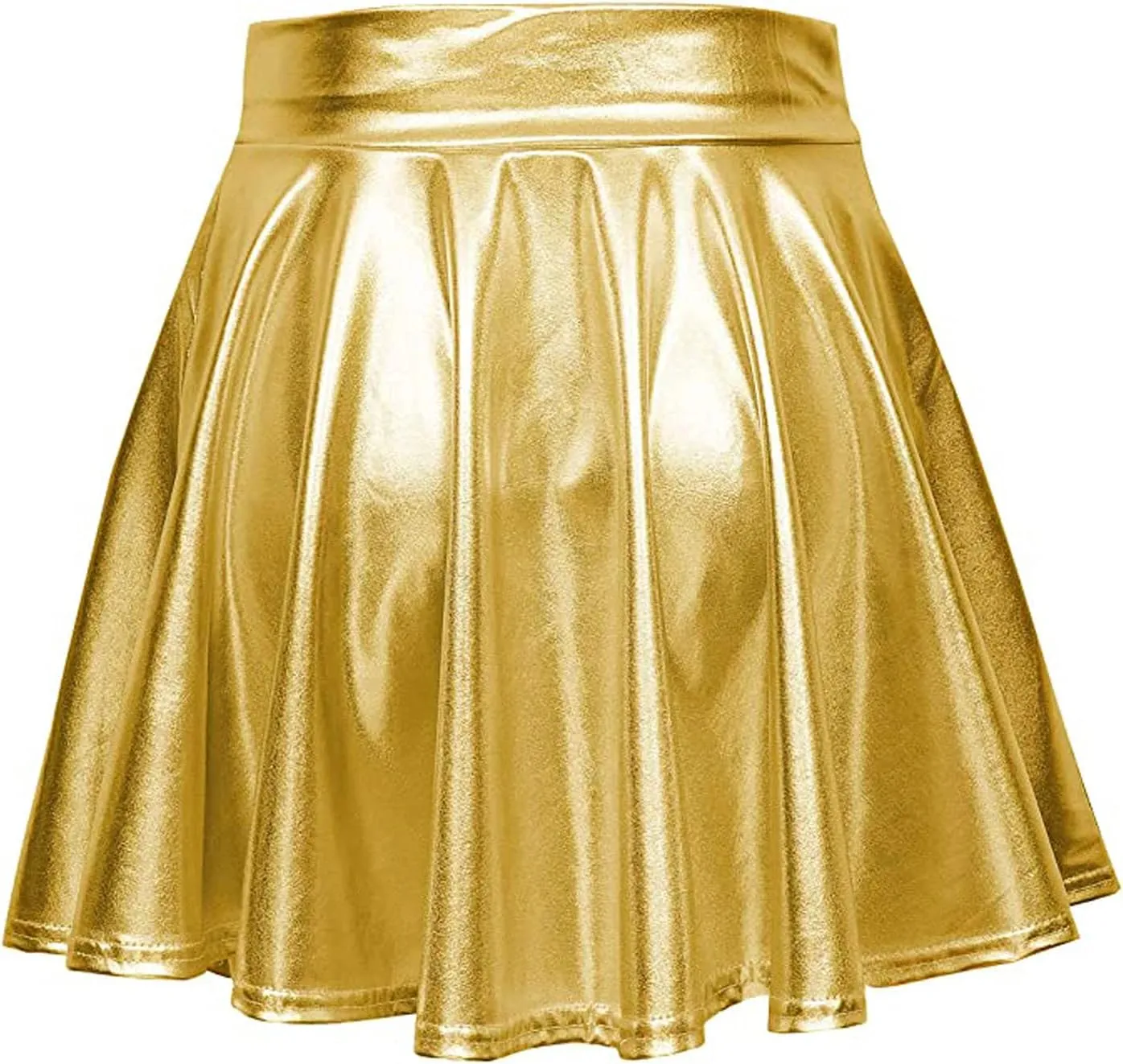 Mini Plaid Skirts for Women Sexy A-Line Shiny Mini Fashion Casual Flared Women's Pleated Skirt Skirt Womens