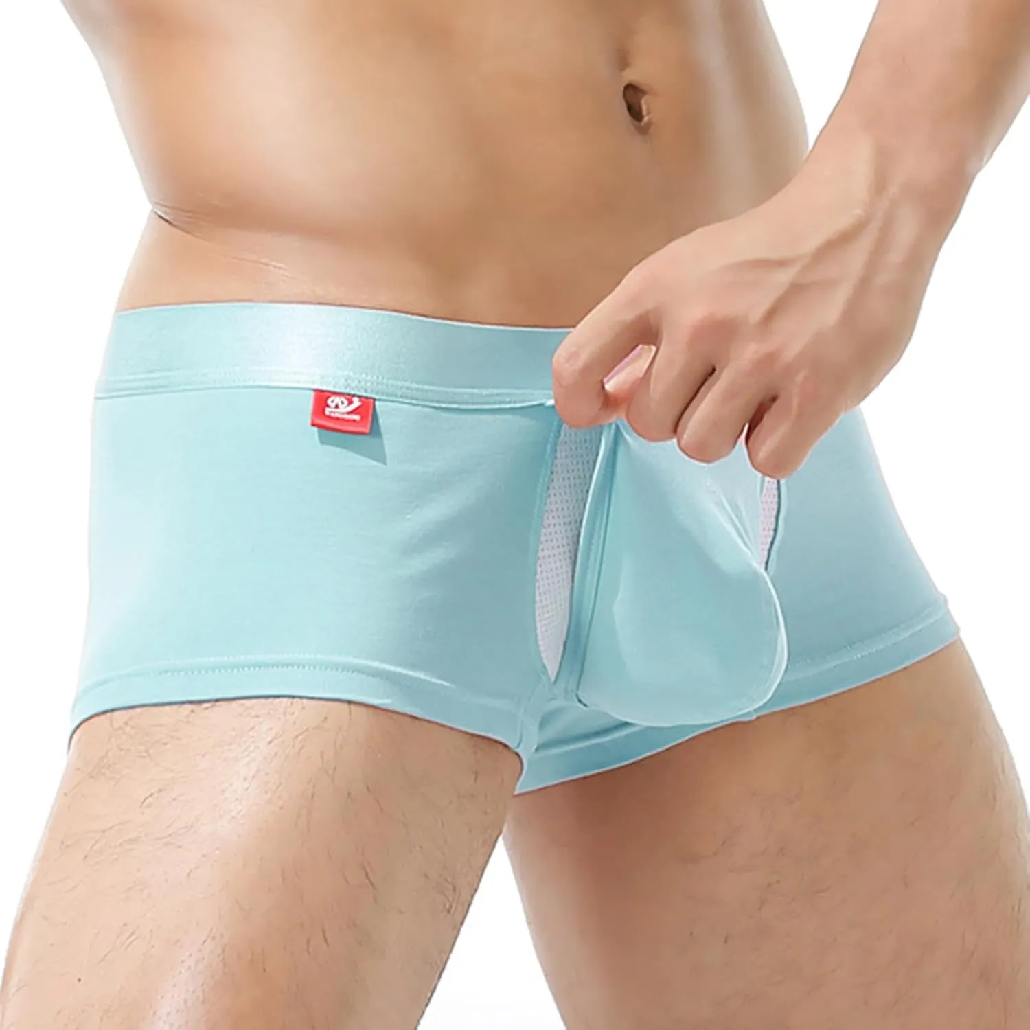 Modal Underwear Men Boxer Briefs Stretchy Quick Dry Boxers Underwear Mens Soft Breathable Trunks
