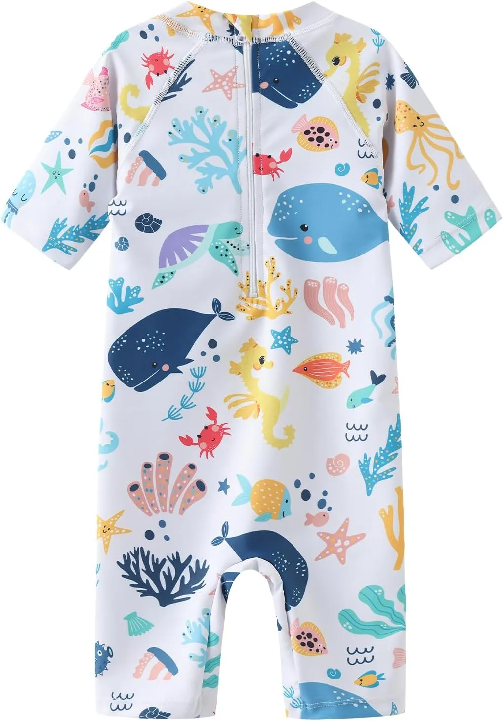 Moon Tree Baby Girls Rash Guard Swimsuits for Toddler Girls Short Sleeve Sunsuits One Piece Bathing Suits Beach Swimwear