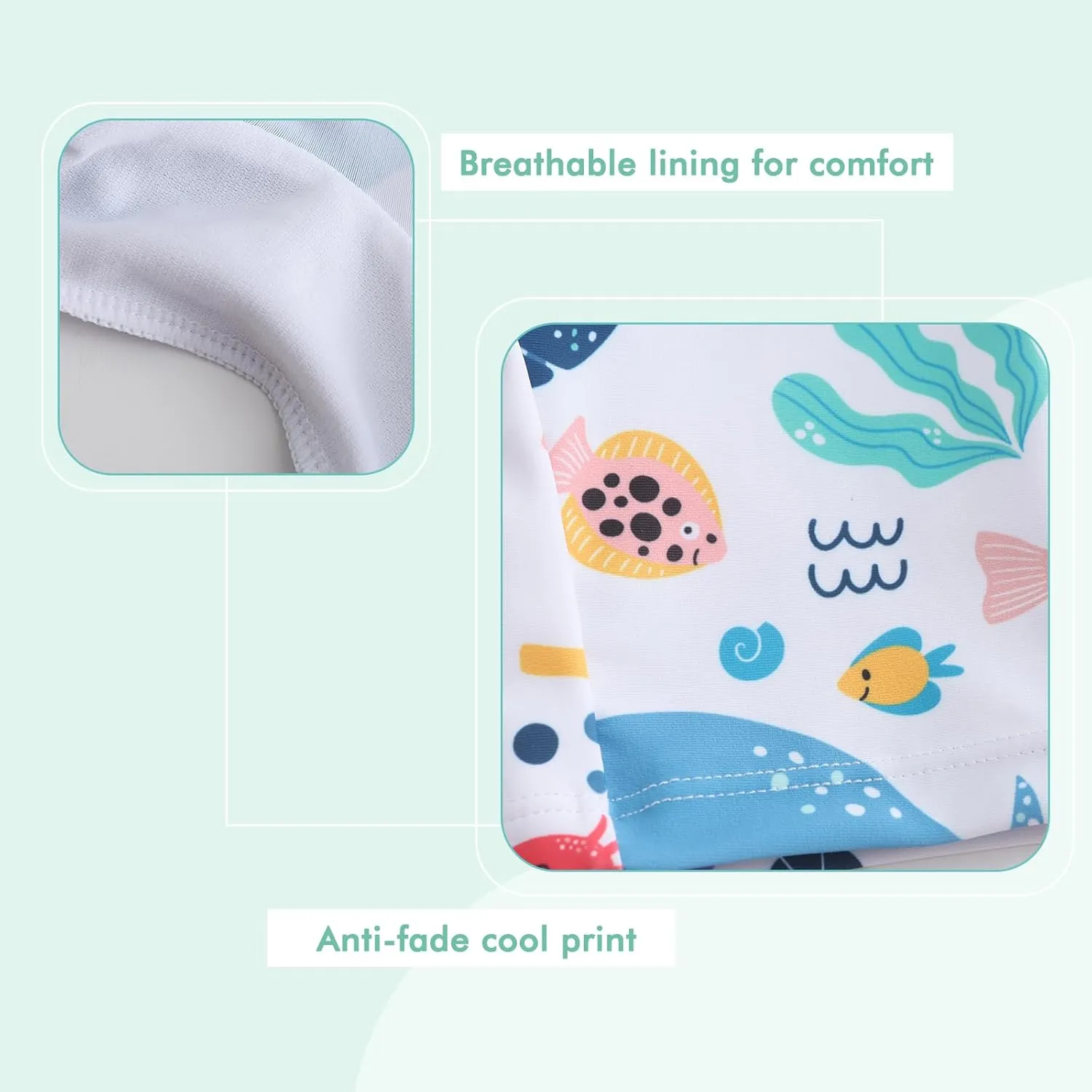 Moon Tree Baby Girls Rash Guard Swimsuits for Toddler Girls Short Sleeve Sunsuits One Piece Bathing Suits Beach Swimwear