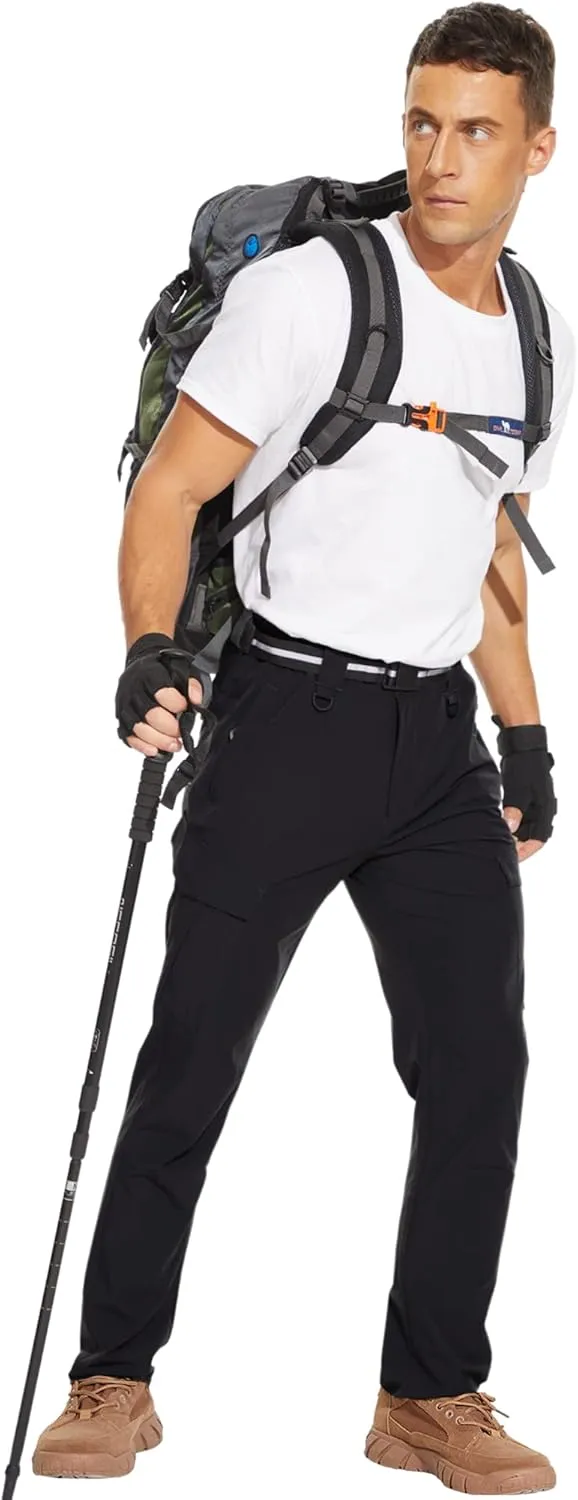 MOURCE Hiking Pants Water Resistant Ripstop Cargo Pants for Men Quick Dry Lightweight Men's Tactical Pants