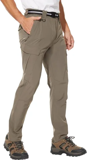 MOURCE Hiking Pants Water Resistant Ripstop Cargo Pants for Men Quick Dry Lightweight Men's Tactical Pants