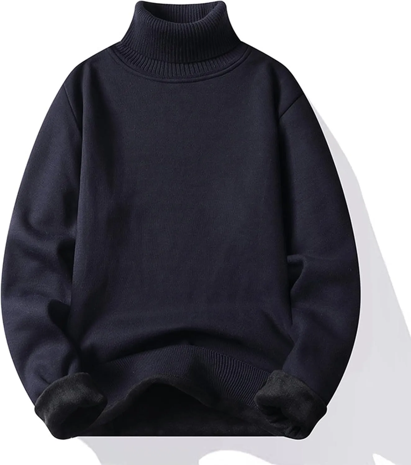 Muscularfit Mens Sweaters Slim Fit Soft Long Sleeve Casual Sweater Plain Turtleneck Regular Fit Sweater Winter Warm Knitwear