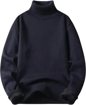 Muscularfit Mens Sweaters Slim Fit Soft Long Sleeve Casual Sweater Plain Turtleneck Regular Fit Sweater Winter Warm Knitwear
