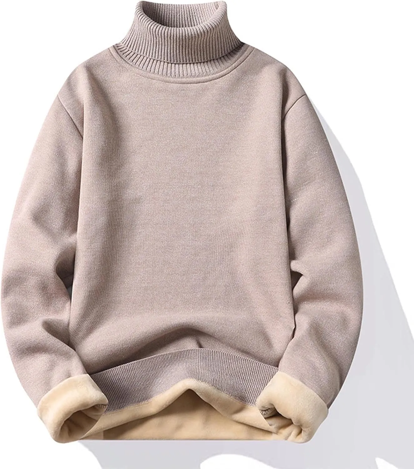 Muscularfit Mens Sweaters Slim Fit Soft Long Sleeve Casual Sweater Plain Turtleneck Regular Fit Sweater Winter Warm Knitwear