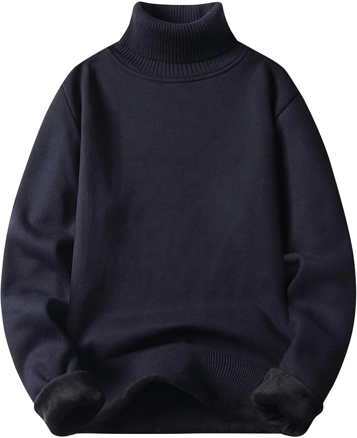 Muscularfit Mens Sweaters Slim Fit Soft Long Sleeve Casual Sweater Plain Turtleneck Regular Fit Sweater Winter Warm Knitwear