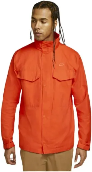 Nike Sportswear Men's Woven M65 Jacket, Orange, XL