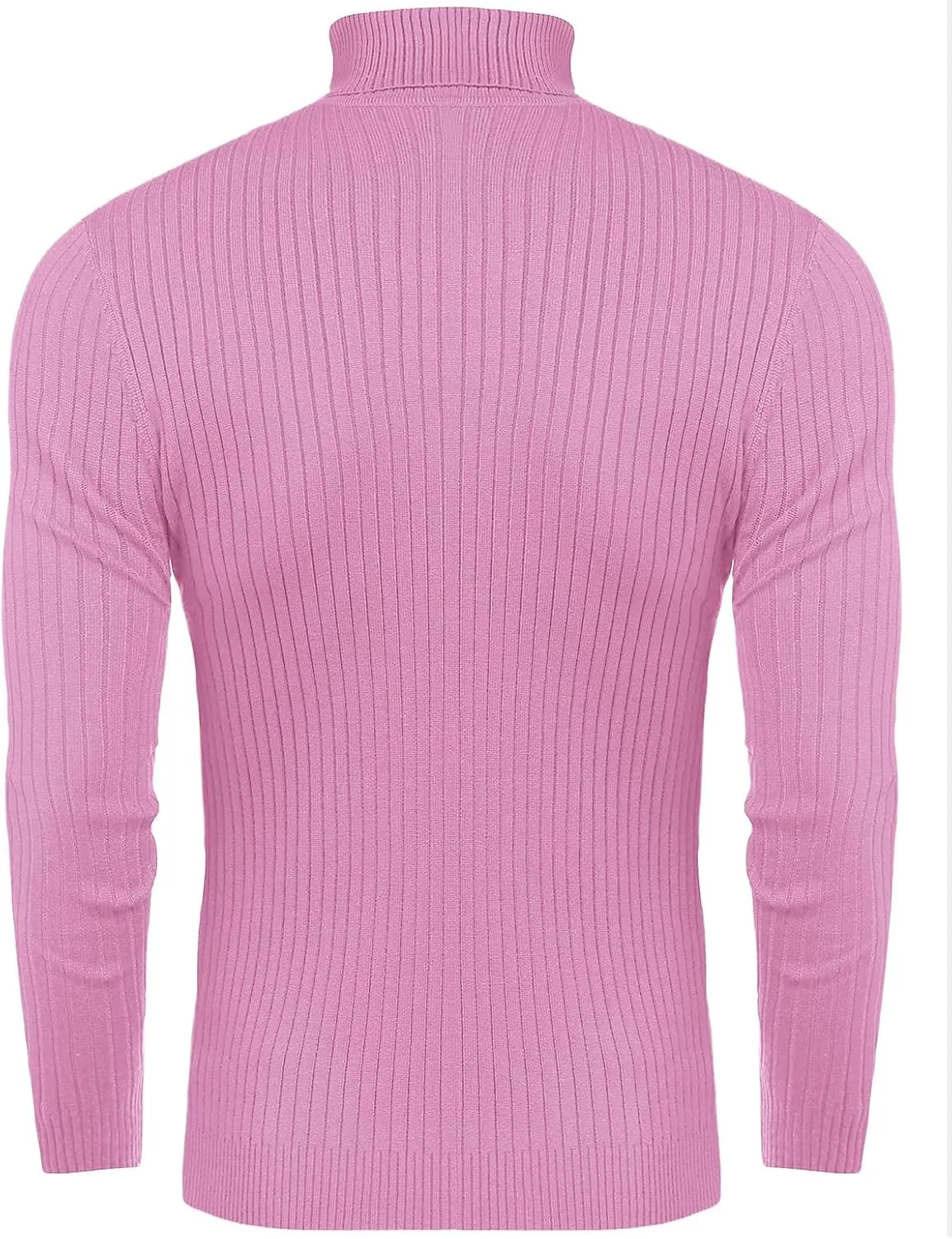 nine bull Mens Slim Fit Turtleneck Sweater Cable Knit Thermal Pullover Sweater