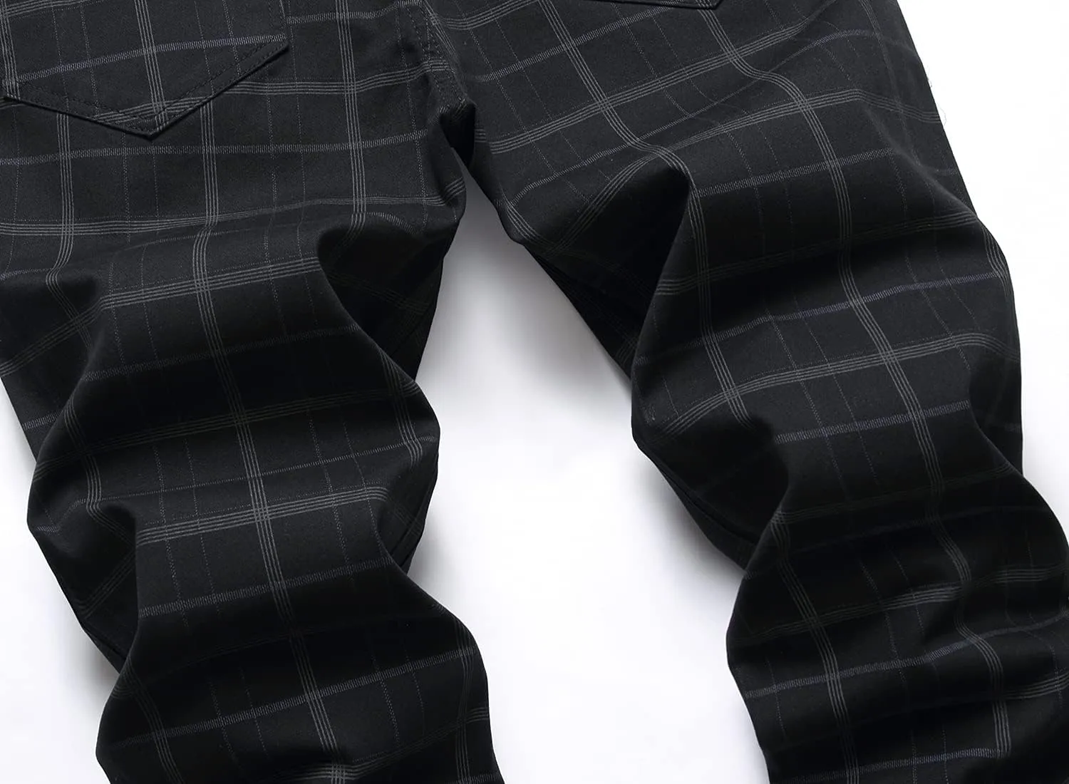 NOVOCCT Mens Dress Pants - Slim Fit Mens Casual Pants - Flat Front Stretch Skinny Business Casual Dress Chinos Pants for Men