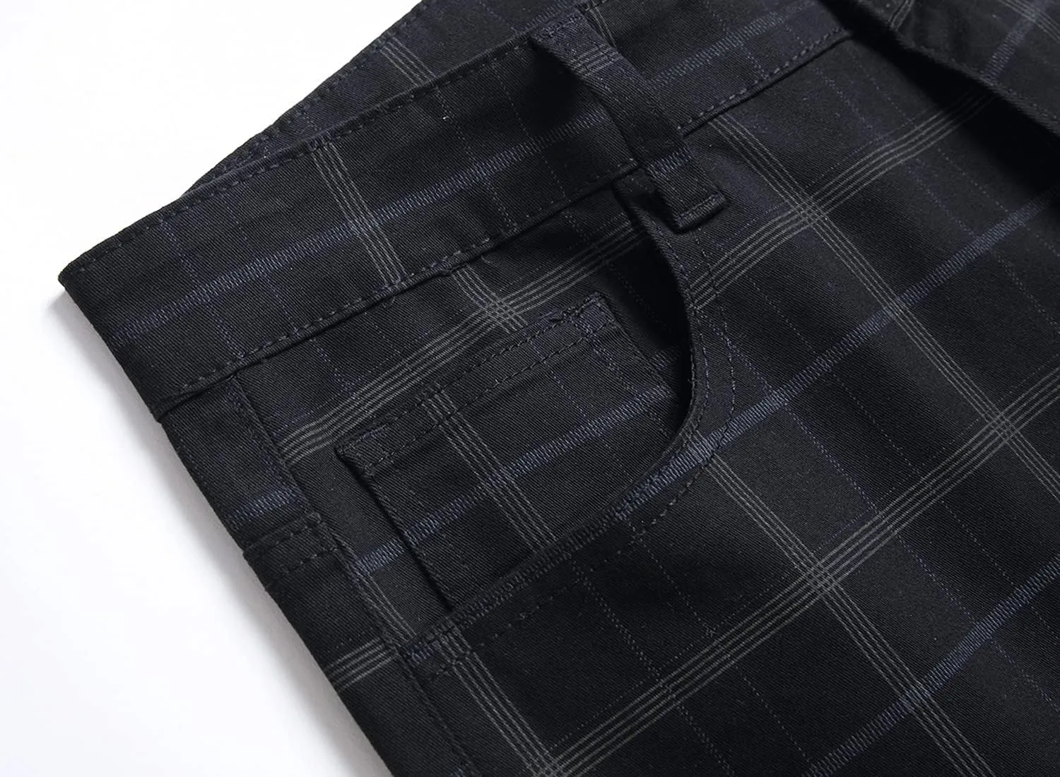 NOVOCCT Mens Dress Pants - Slim Fit Mens Casual Pants - Flat Front Stretch Skinny Business Casual Dress Chinos Pants for Men
