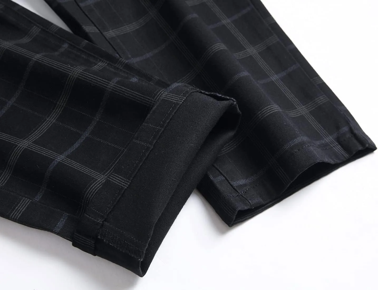 NOVOCCT Mens Dress Pants - Slim Fit Mens Casual Pants - Flat Front Stretch Skinny Business Casual Dress Chinos Pants for Men