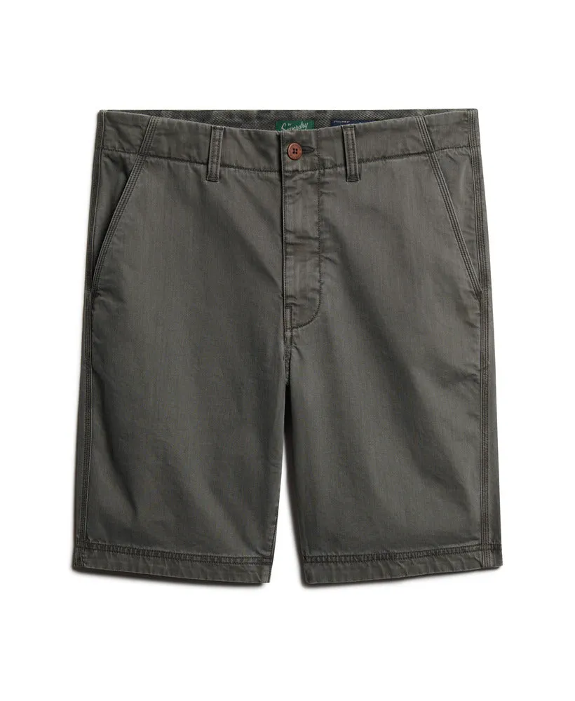 Officer Chino Shorts - Washed Grey