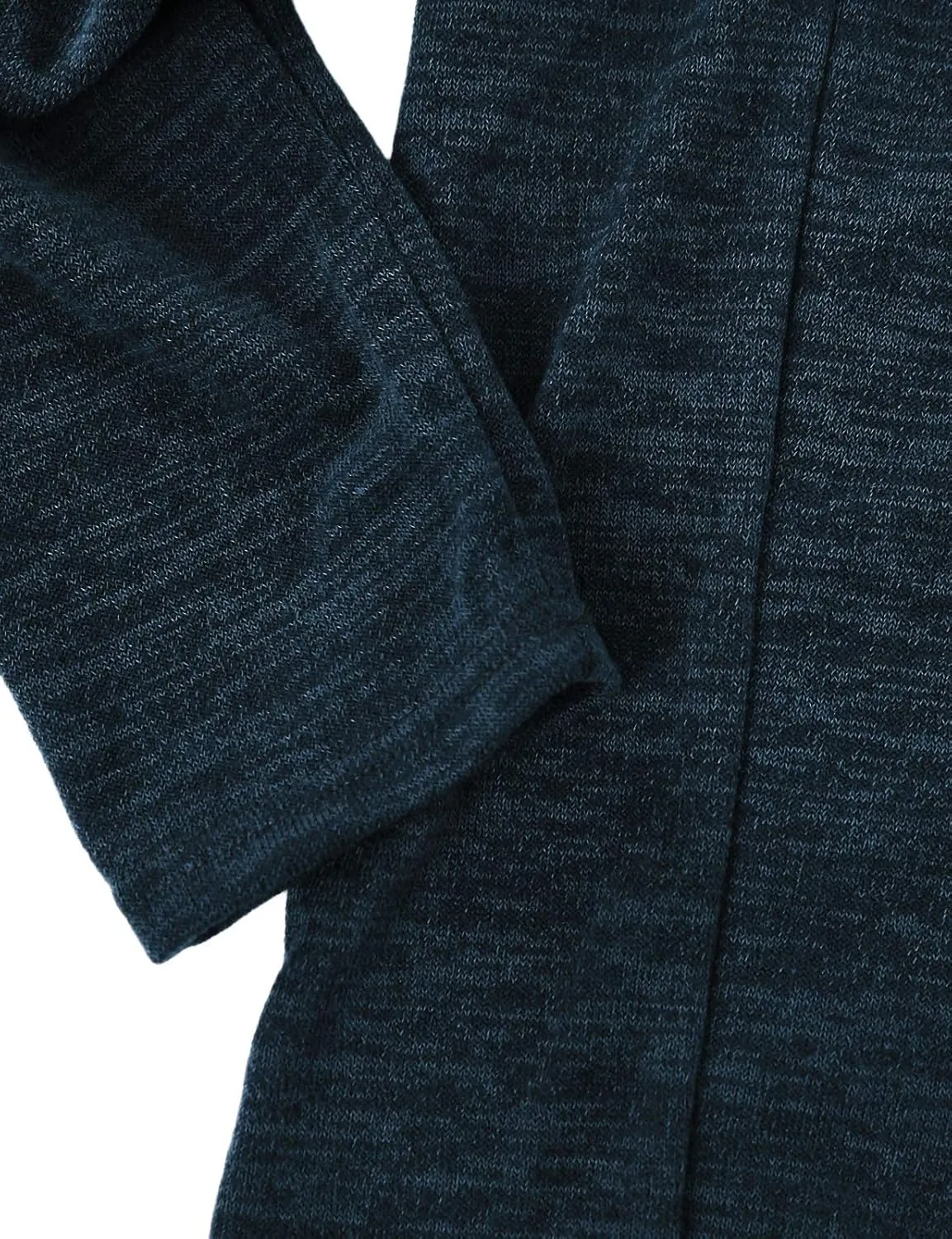 Ohoo Mens Long Sleeve Draped Lightweight Open Front Shawl Collar Longline Cardigan