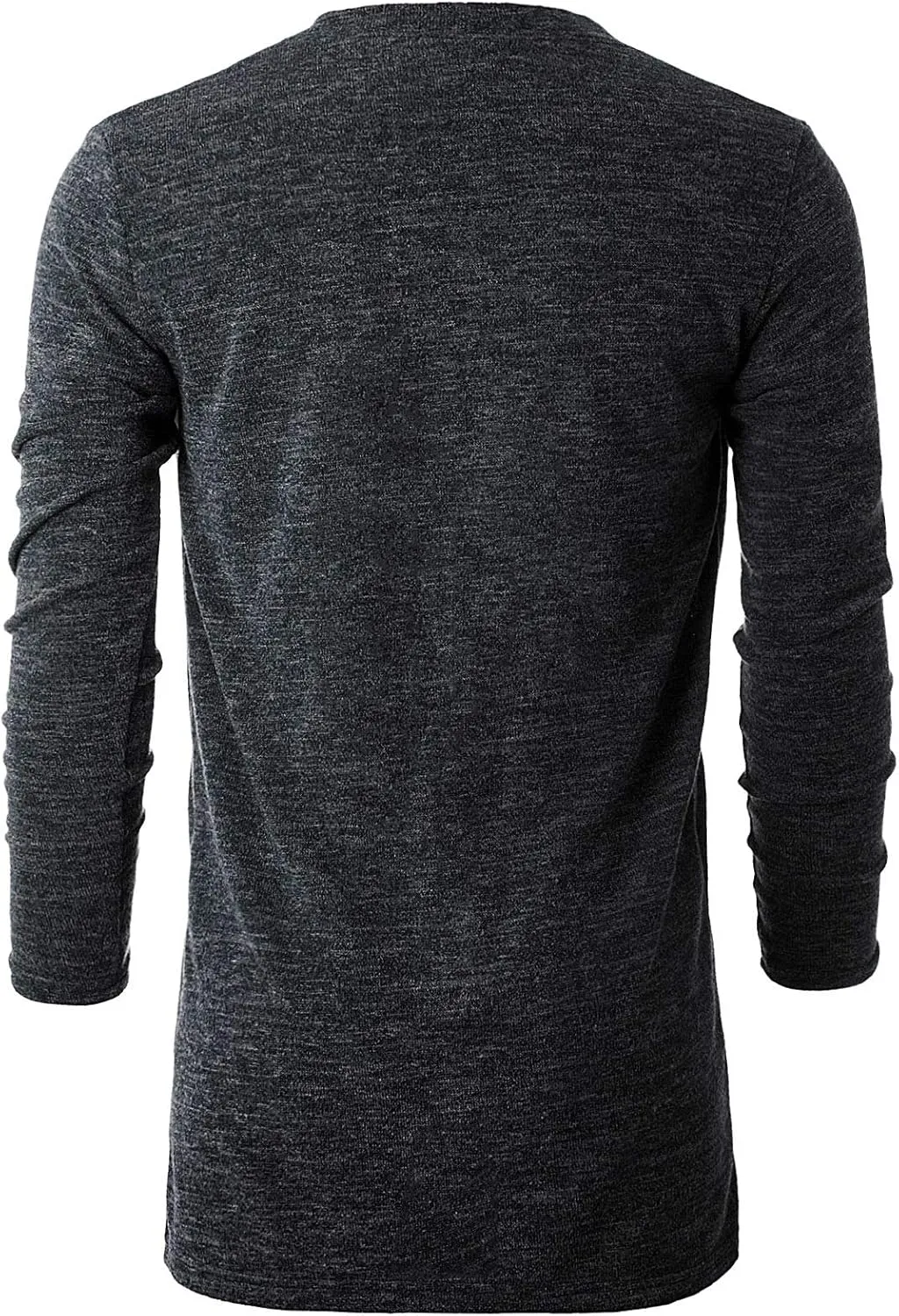 Ohoo Mens Long Sleeve Draped Lightweight Open Front Shawl Collar Longline Cardigan