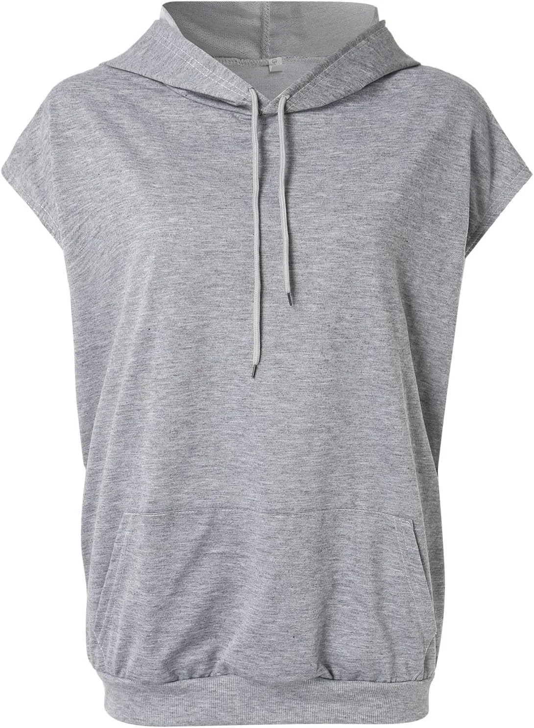 Oversized Hoodies for Women Short Sleeve Sweatshirts Loose Fit Pullover 2024 Fall Fashion Outfits Hooded Tank Tops