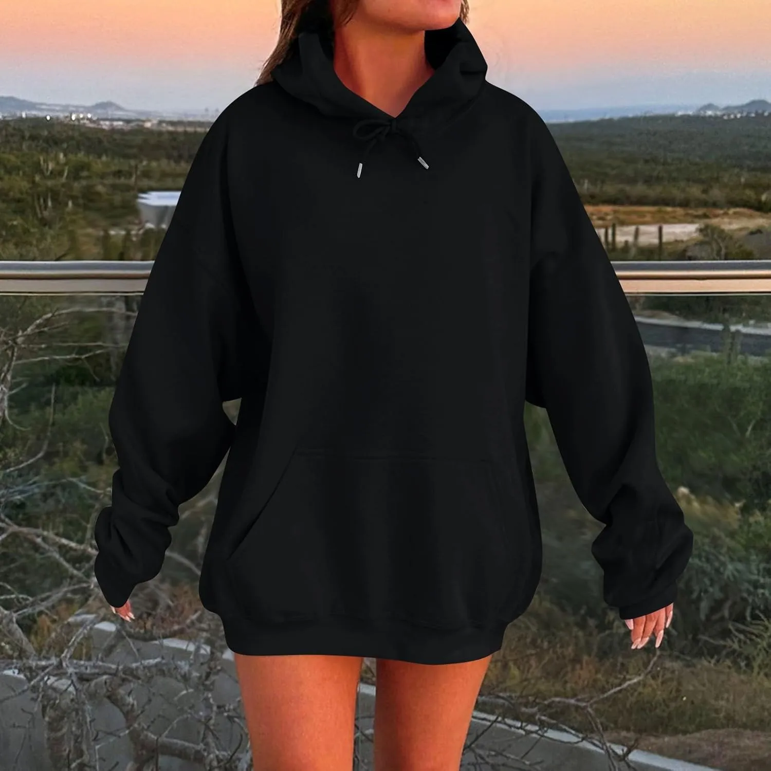Oversized Hoodies For Women Trendy Winter Fall Outfits For Women 2024 Cute Hoodie Loose Pullover Hooded Sweatshirts