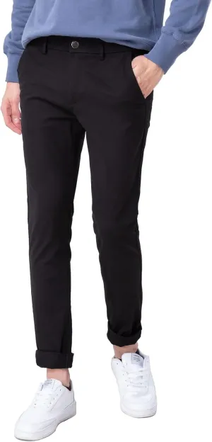 Plaid&Plain Men??s Skinny Khaki Pants Skinny Fit Chinos