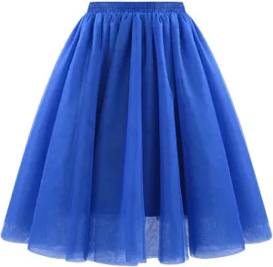 Plus Size Skater Skirt Waist Pleated Mesh Skirt Soft Drape Mid Length Skirt Large Size A Line Skirt Skirt Leg