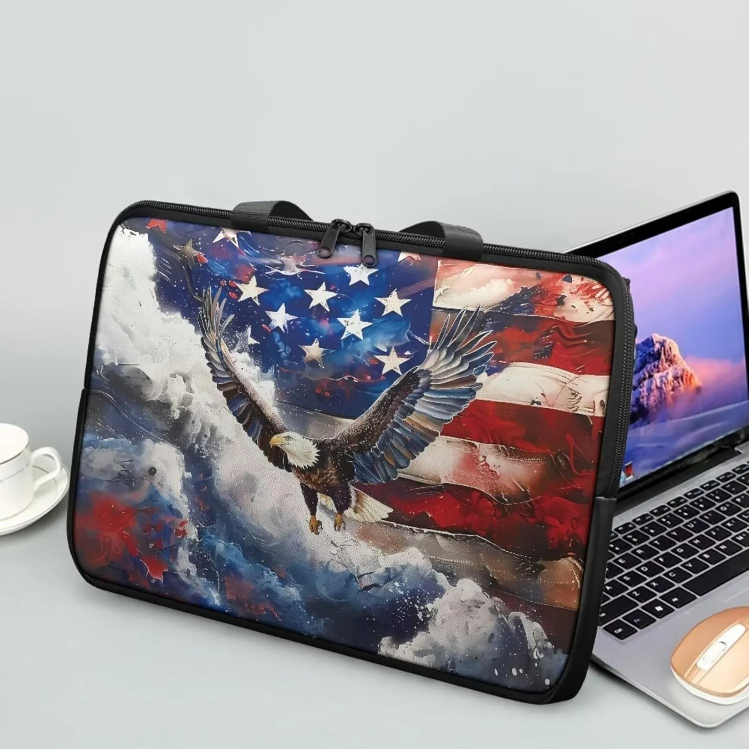 Protective Laptop Sleeve,Leather Laptop Bag for Women, Water-Resistant Computer Bags For Laptops for Men