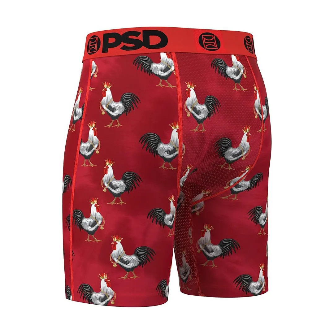 PSD Men's Multicolor Cocky Af Red Boxer Briefs Large Underwear - 324180126-MUL-L