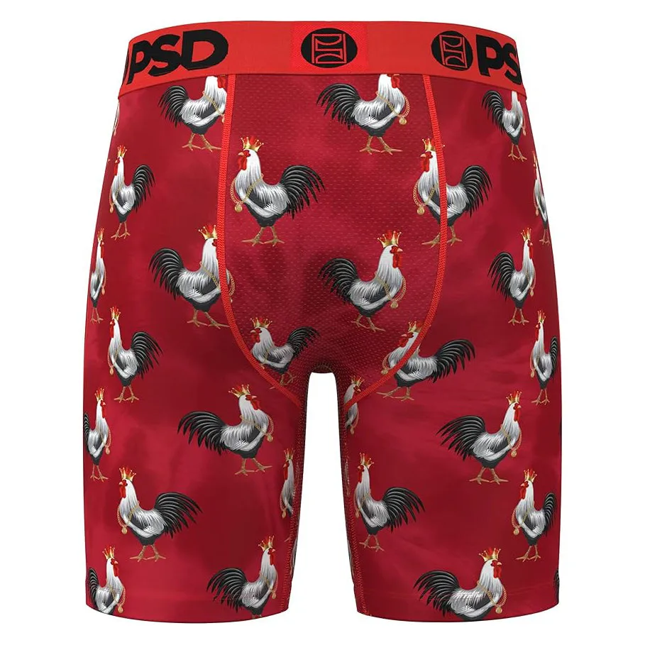 PSD Men's Multicolor Cocky Af Red Boxer Briefs Large Underwear - 324180126-MUL-L