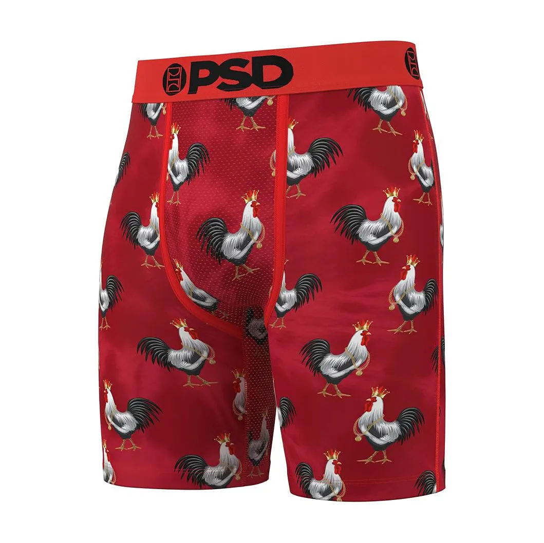 PSD Men's Multicolor Cocky Af Red Boxer Briefs Large Underwear - 324180126-MUL-L