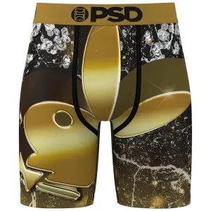 PSD Men's Multicolor Solid Gold Boxer Briefs Small Underwear - 224180101-MUL-S