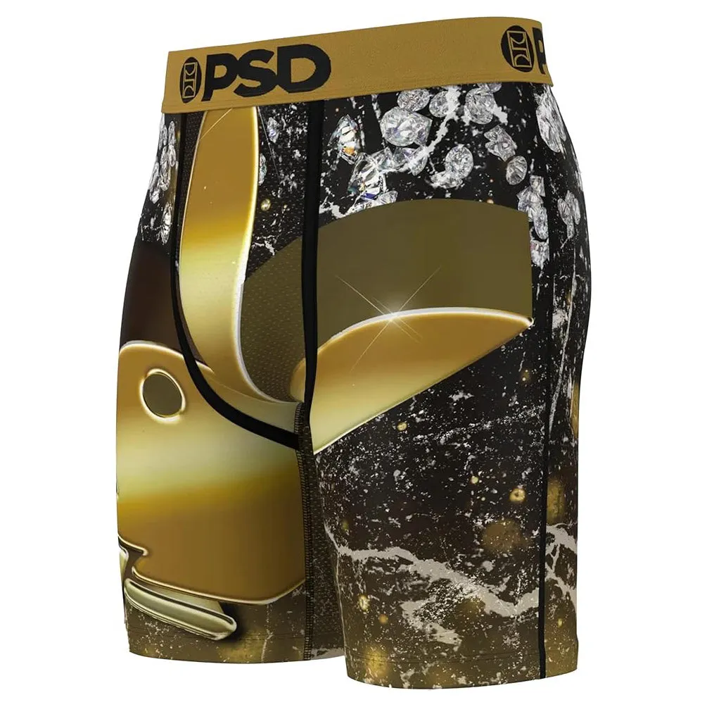 PSD Men's Multicolor Solid Gold Boxer Briefs Small Underwear - 224180101-MUL-S