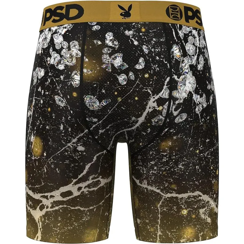 PSD Men's Multicolor Solid Gold Boxer Briefs Small Underwear - 224180101-MUL-S