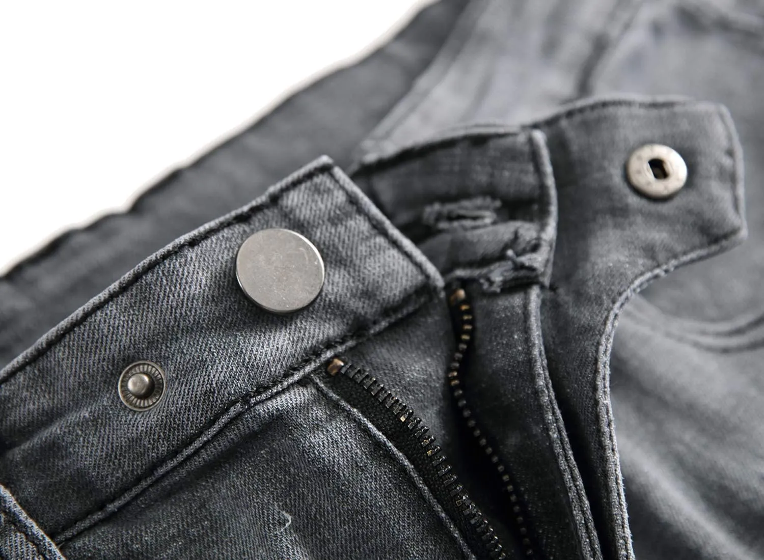 QIMYUM Men's Slim Fit Jeans Ripped Skinny Jeans for Men, Fashion Biker Jeans Stretch Moto Cargo Denim Pants