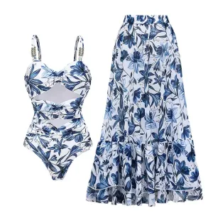 Rae - Floral Patterned Two-Piece Swimwear Set