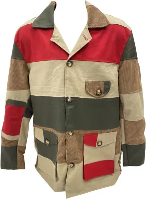 Raoul Duke Patchwork Style Field Jacket - Mens 3XL