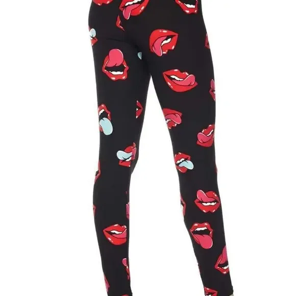 Red Lip Xtra Plus Leggings