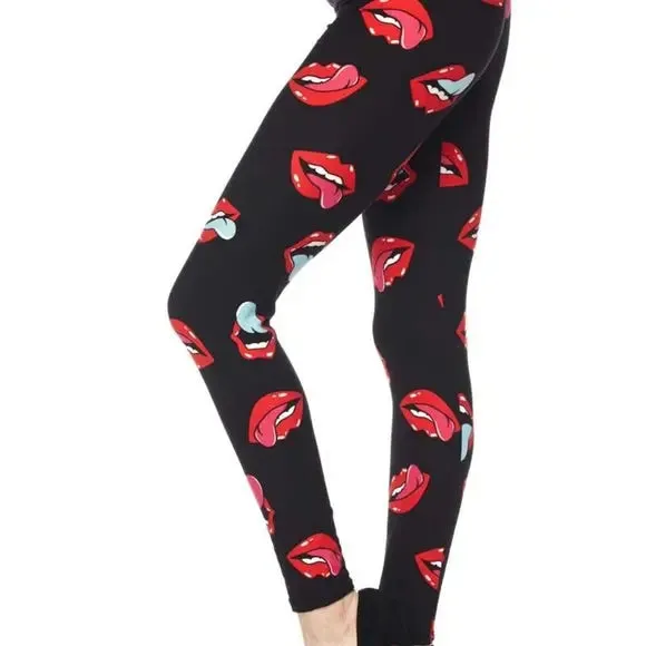 Red Lip Xtra Plus Leggings
