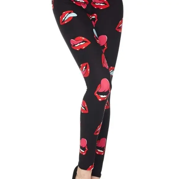 Red Lip Xtra Plus Leggings