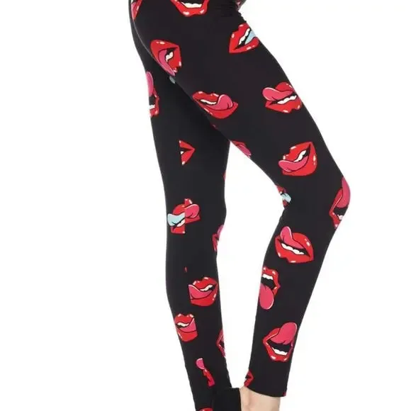 Red Lip Xtra Plus Leggings