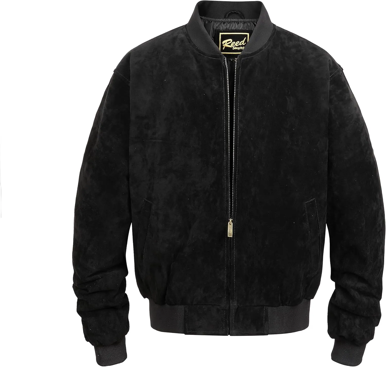 REED MEN'S BASEBALL SUEDE LEATHER JACKET (IMPORTED)