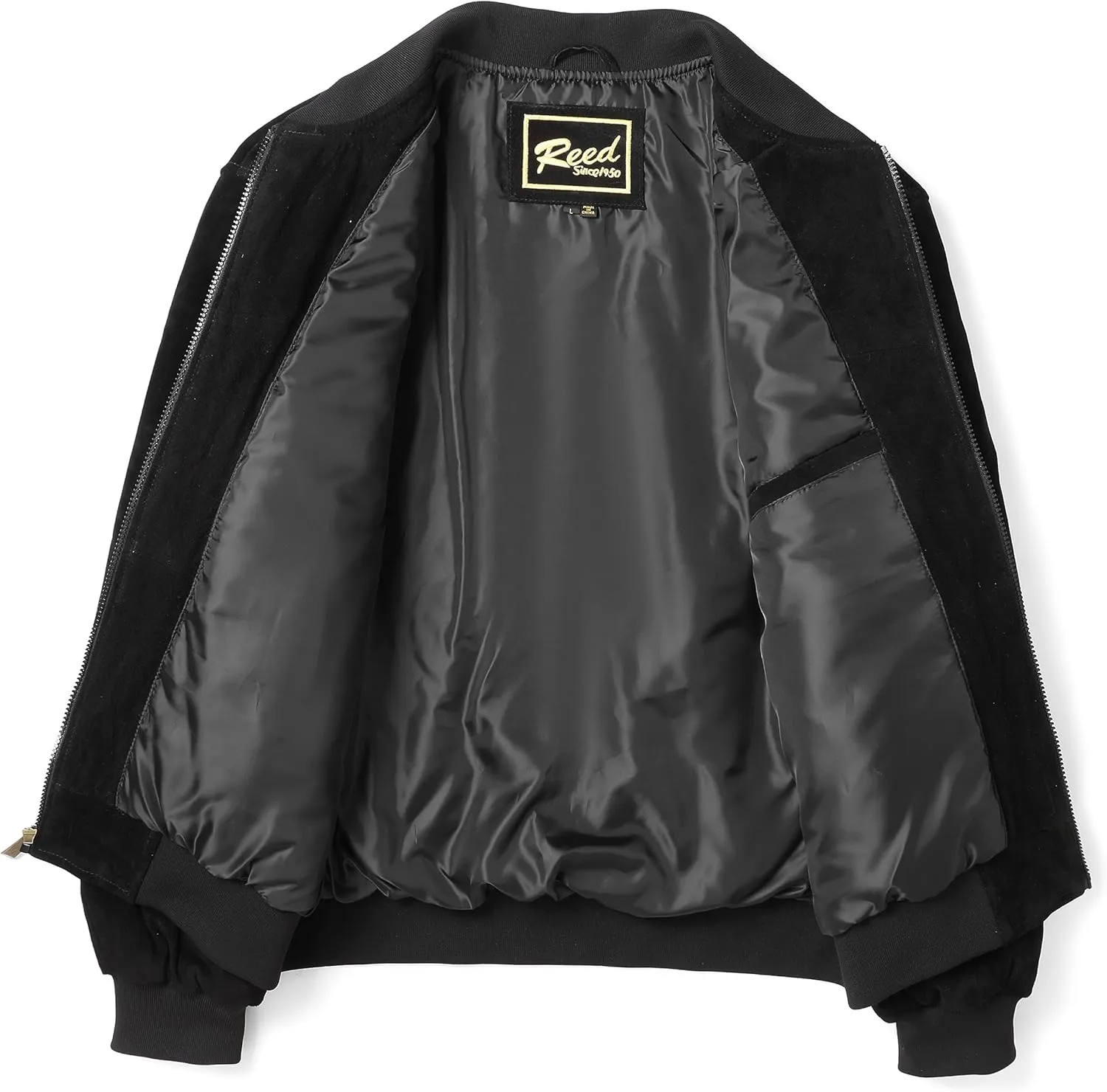 REED MEN'S BASEBALL SUEDE LEATHER JACKET (IMPORTED)