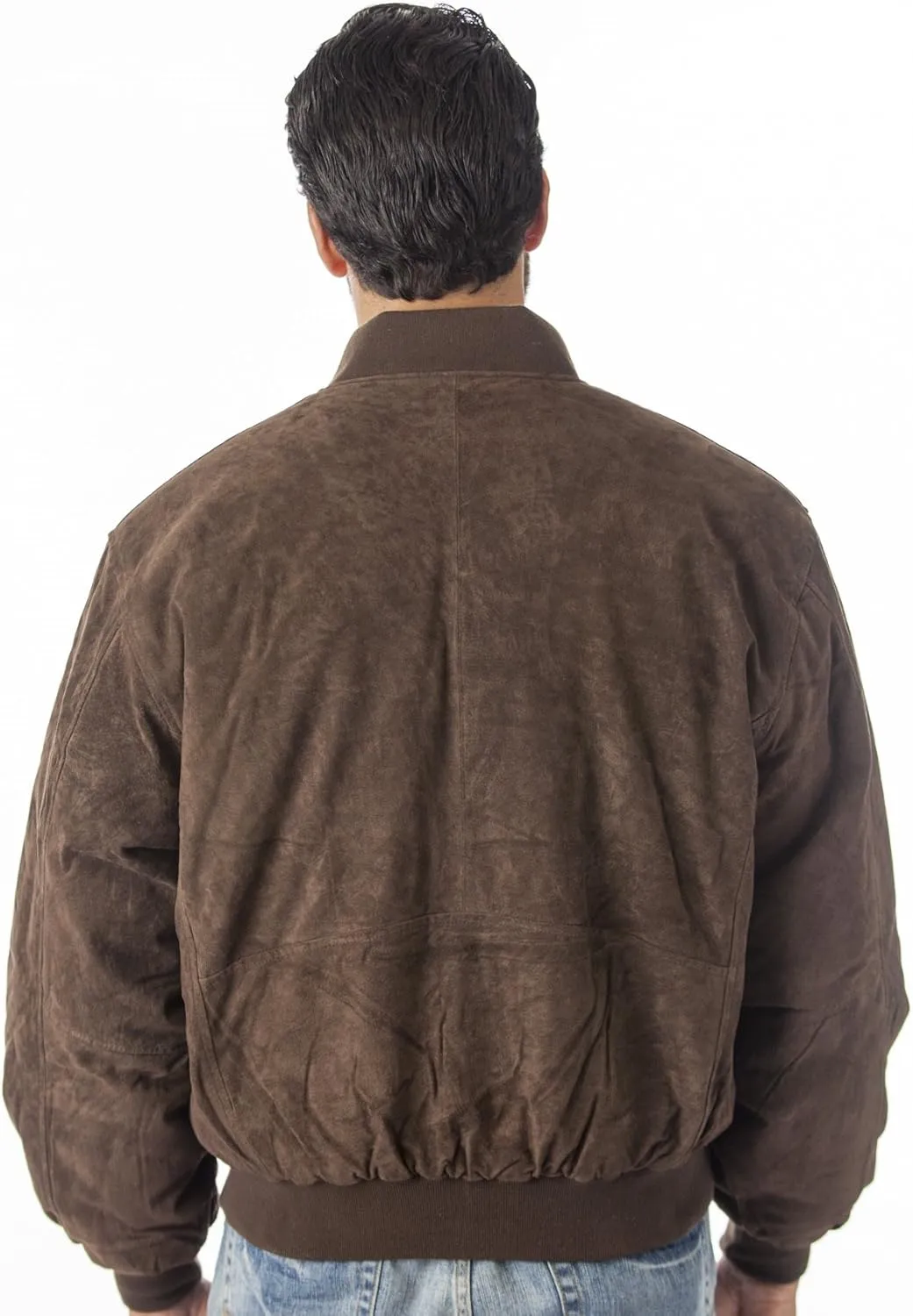 REED MEN'S BASEBALL SUEDE LEATHER JACKET (IMPORTED)