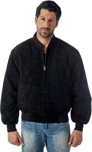 REED MEN'S BASEBALL SUEDE LEATHER JACKET (IMPORTED)