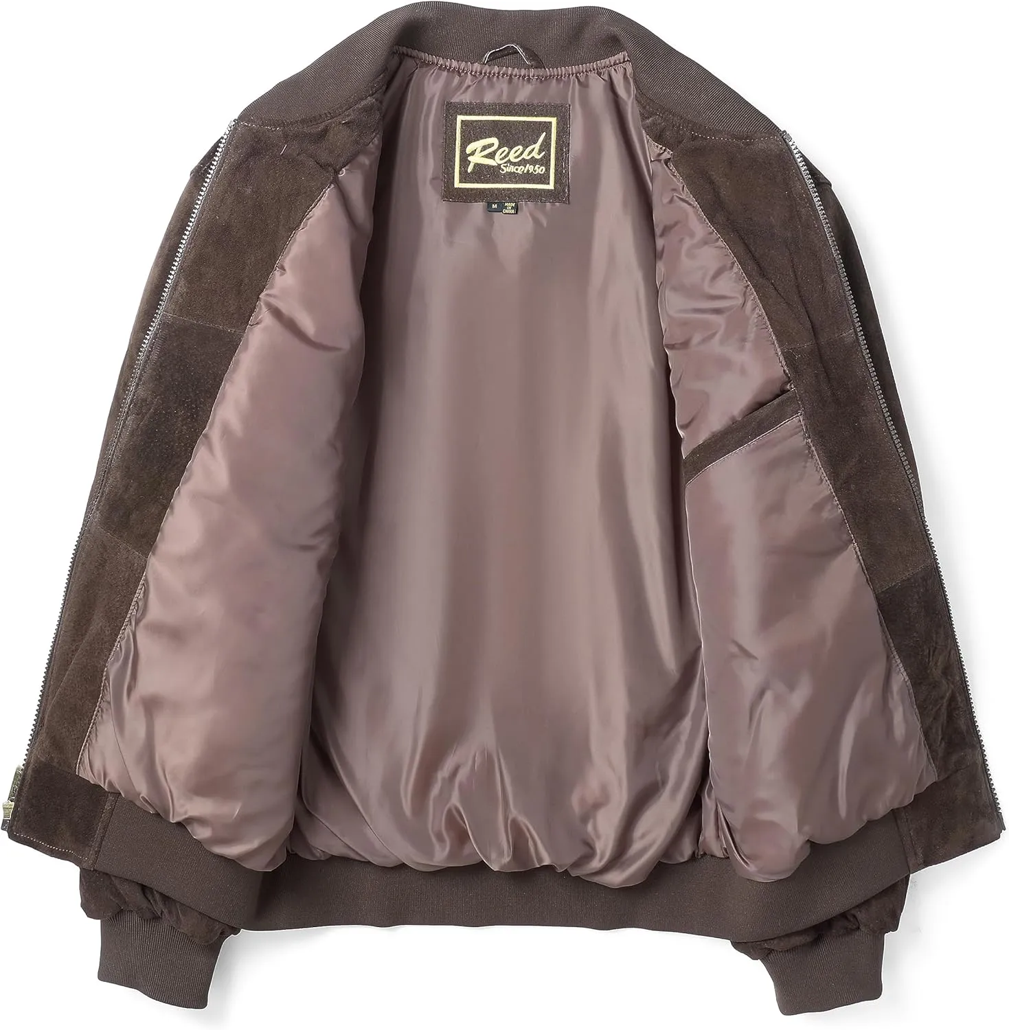 REED MEN'S BASEBALL SUEDE LEATHER JACKET (IMPORTED)