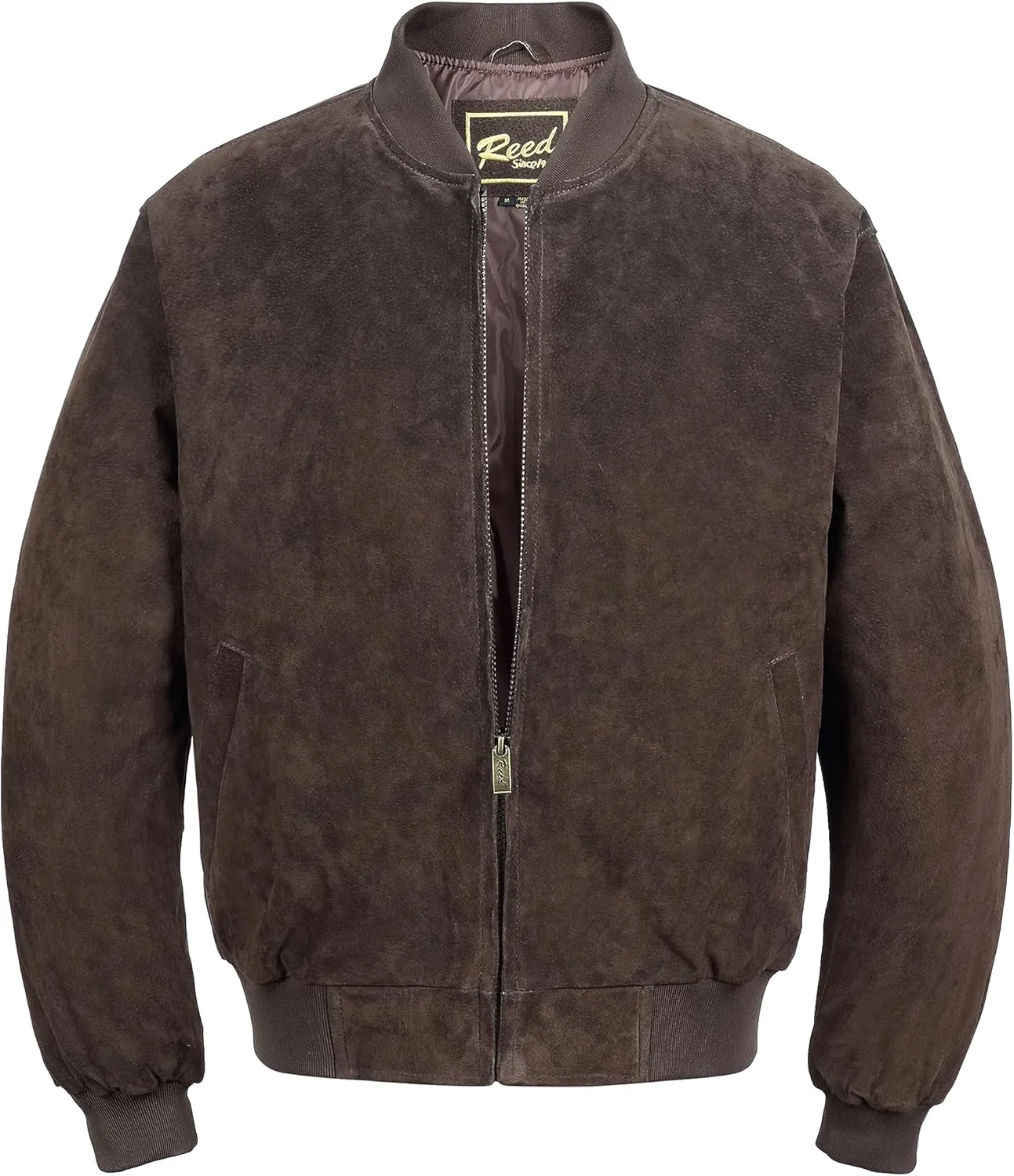 REED MEN'S BASEBALL SUEDE LEATHER JACKET (IMPORTED)